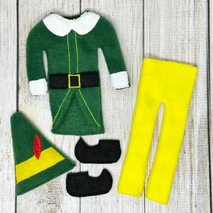 Elf Coat Hat Pants Shoes, Elf Christmas Outfit, Doll Clothing, Christmas Elf, Elf Props