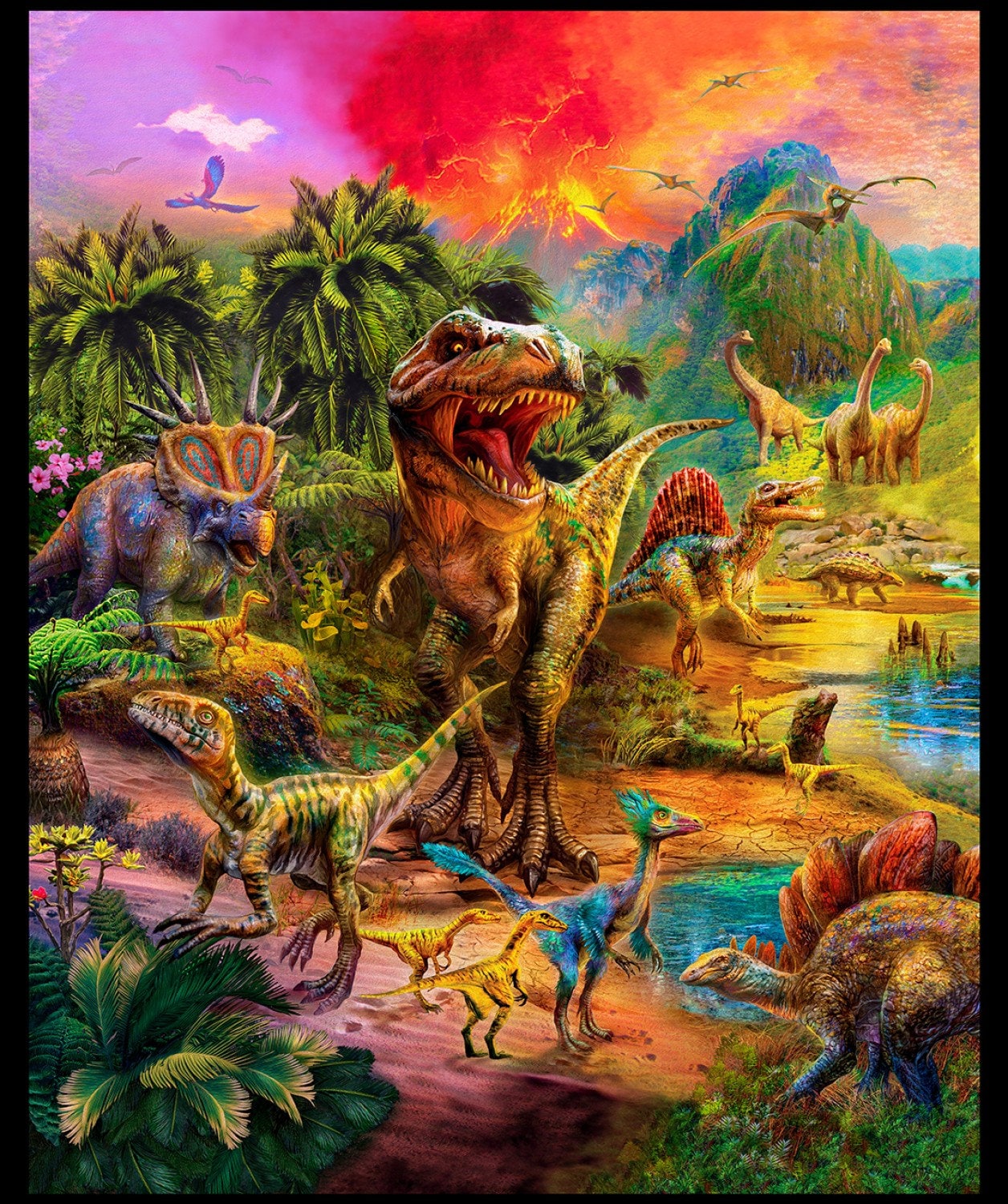 LARGE Dinosaur Panel 89