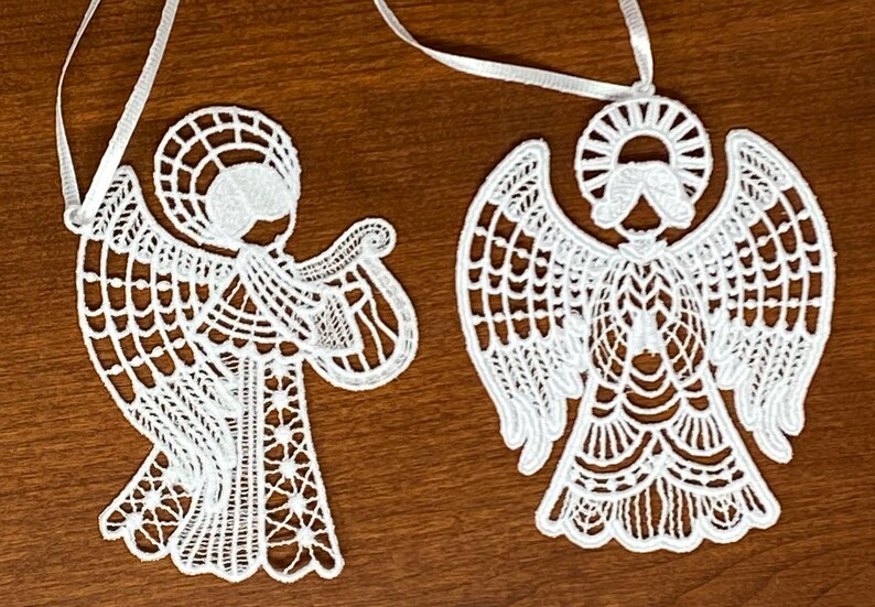 FSL Angel Collection2 Set of 10 Embroidered Angel - Etsy