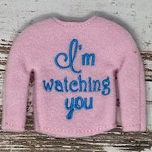 Je te regarde Pull de poupée elfe rose, Je te regarde vêtements elfe, vêtements elfe