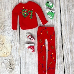 6 7 Lights Elf Costume, Doll Clothing, Christmas Elf, Elf Props, Elf Masks