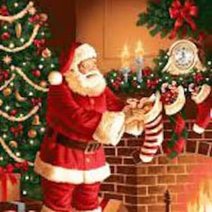 Good Tiding Fabric Panel 24&quot;x43&quot;, Santa Christmas Fabric Panel, RJR Fabrics
