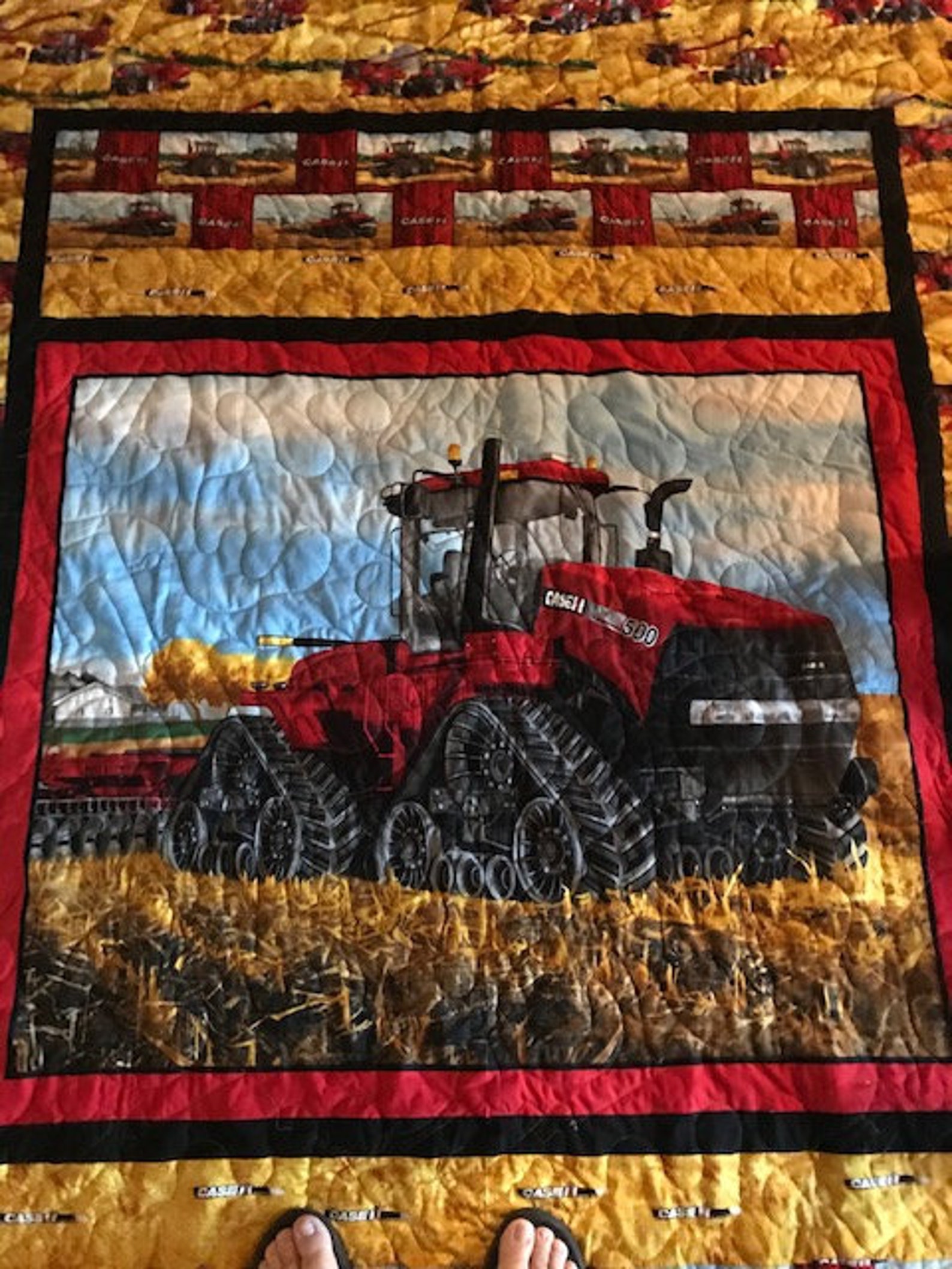 Case IH Quad Tractor Quilt Etsy