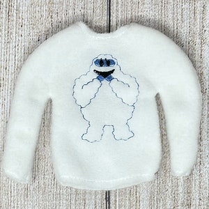 Pull bonhomme de neige elfe, vêtements pour poupée, elfe de Noël, accessoires de lutin