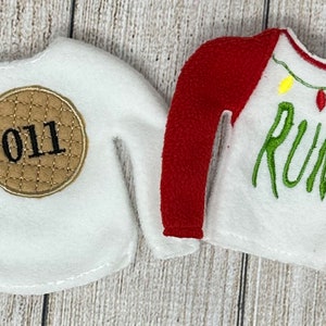 Elf Sweater, Doll Clothing, Christmas Elf, Elf Props, Elf Dress Up