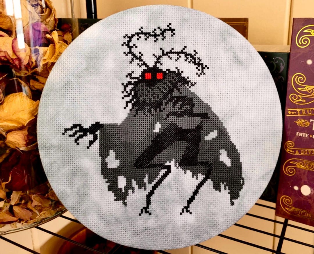 Mothman Cross Stitch Pattern - Etsy