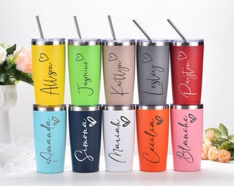 Personalized 20oz Tumbler: Laser Engraved Stainless Steel Travel Mug