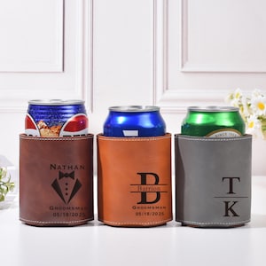 Groomsmen Can Cooler, Engraved Can Cooler, Groomsman Gift Ideas, Groomsmen Gifts Personalized, Groomsmen Proposal, Beer Can Holder