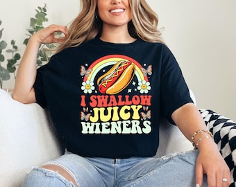 Funny Wieners Graphic Tee: Adult Humor Sarcastic Shirt