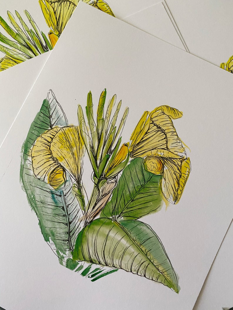 Yellow Canna Lily Print image 3