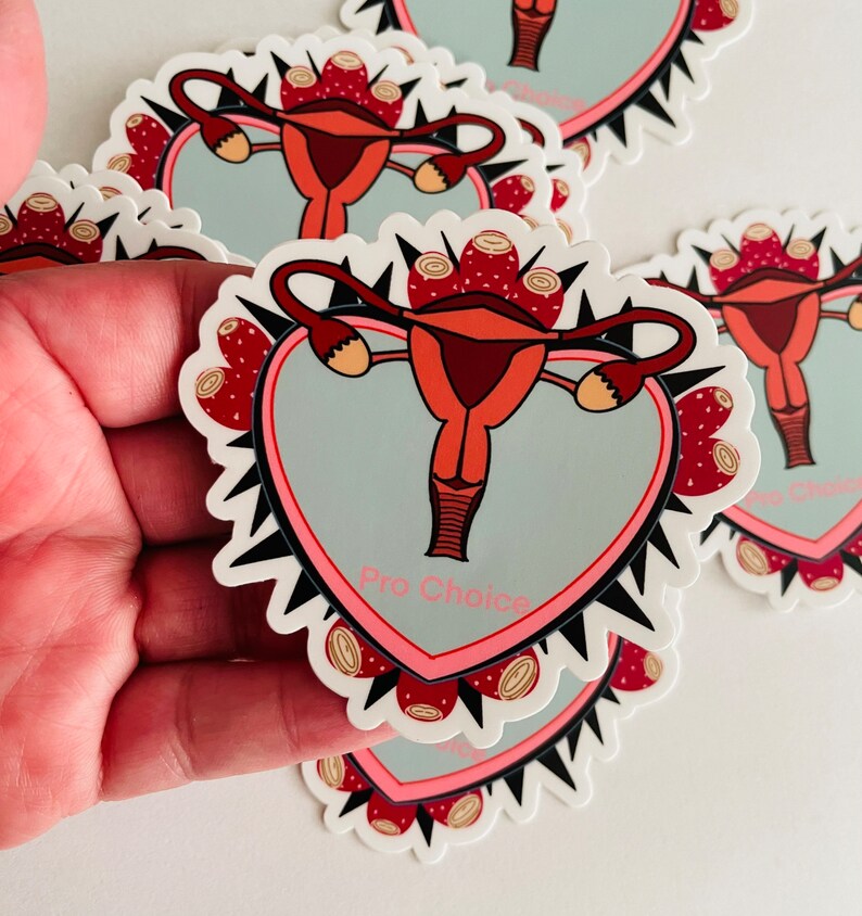 ProbChoice heart vinyl stickers. image 3