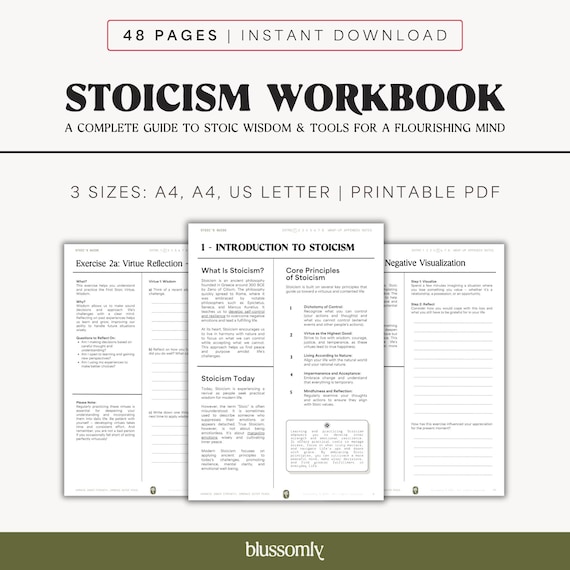 Stoic Mindset Workbook: Resilience & Personal Growth (PDF)