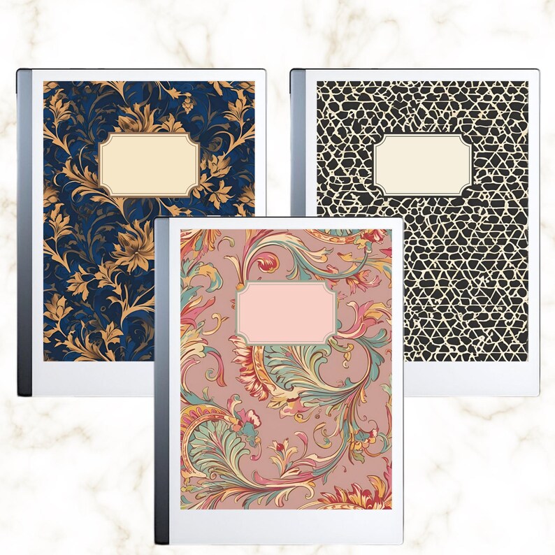 Notebook Cover for Remarkable Paper Pro: Classic Pattern Bundle (PDF ...