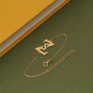 14K Doppel Initial Armband, Geburtstagsgeschenk, Freundschaftsarmband, Benutzerdefinierte Armband, Valentinstag Geschenk, Zwei Buchstaben Armband, Geschenk für Mama