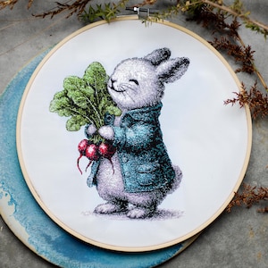 Radish Love & Easter Bunny Hug – Rabbit Machine Embroidery Design