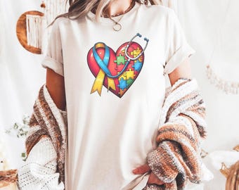 Comfort Colors® Autism Puzzle Shirt, Autism Shirt, Autism Mom Shirt, Puzzle Shirt, Autism Puzzle Shirt, Autism Awareness Shirt, Proud Mommy