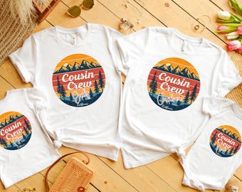 Cousin Crew custom shirt, Cousin Crew wave text Shirts, Cousin Reunion Shirt, Family Reunion Shirts Cousin Gift Cousin Crew Shirts