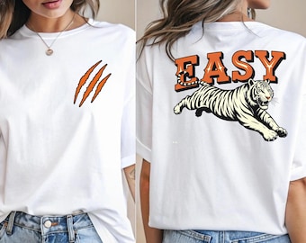 Vintage Distressed Tiger Graphic Tee: Retro Indie Boho Shirt