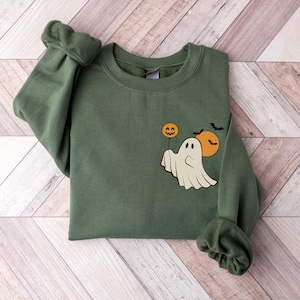 Halloween Ghost Shirt, Cute Ghost Sweatshirt, Womens Halloween Shirt, Cute Fall Shirt, Spooky Season Shirt, Gift For Halloween Hoodie
