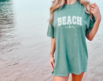 Comfort Colors® Sunset Tshirt, Trendy Beachy Shirts, Coconut Girl, Clothes Cute Summer Tees, Trendy TS Graphics Tee, Mermaidcore T-Shirts