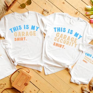 This Is My Working In The Garage With Dad Shirt, Daddy And Me Shirts, Garage Shirts, Father And Son Shirts, Father&#39;s Day Matching Shirts