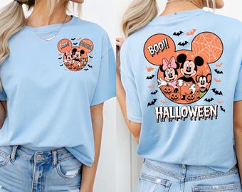 Custom Halloween Disney shirt, Group Halloween Disneyland shirts, Disneyland Trip 2025 Family Mickey Halloween Shirt, Halloween Costume Kids
