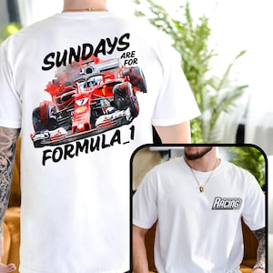 Formula 1 Racing Comfort Colors® Shirt, Sundays are for Formula 1, Retro F1 Graphic Tee, Classic Race Car Design, Motorsport Enthusiast Gift