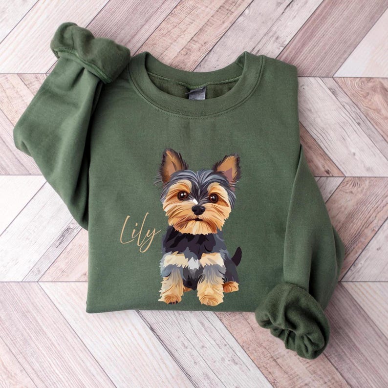 Personalized Yorkshire Terrier Shirt – Custom Yorkie Tee, Dog Mom ...