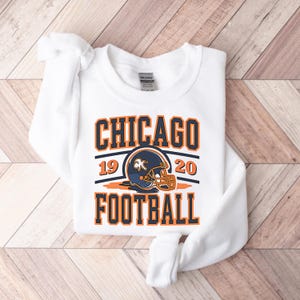 Vintage Chicago Football Sweatshirt, T-Shirt And Hoodie, Trendy Chicago Football Fan Gifts, Chicago Football Game Day, Chicago Hoodie