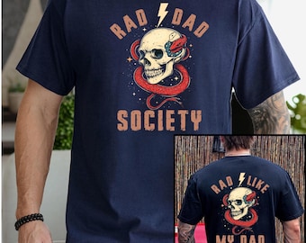 Rad Dad Society T-Shirt, Cool Dad Club, Dad Life Tee, First Fathers Day Present, Dad of Girls, Papa Of Boys, Gift For Husband, Daddy T-shirt