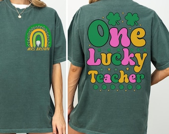 Personalized St Patricks Day Teacher Shirt, My Students Are My Lucky Charms, St. Patrick's Day Teacher Shirt, Shenanigans Coordinator