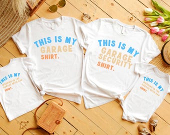 This Is My Working In The Garage With Dad Shirt, Daddy And Me Shirts, Garage Shirts, Father And Son Shirts, Father's Day Matching Shirts