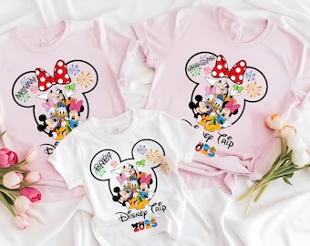 Personalized Disney Trip Shirts, Disney Family Vacation T-shirts, Custom Disneyland Shirts, Matching Disney Shirts, Disney Couple Shirts