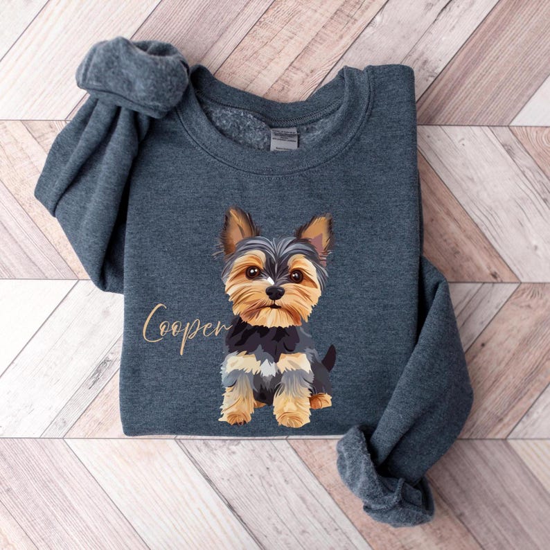 Personalized Yorkshire Terrier Shirt – Custom Yorkie Tee, Dog Mom ...