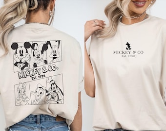 Mickey And Friends Kids Shirt, Toddler Boy Gift, Minnie Mouse, Mickey And Co T-Shirt, Disney Characters Birthday Boy Girl Tees