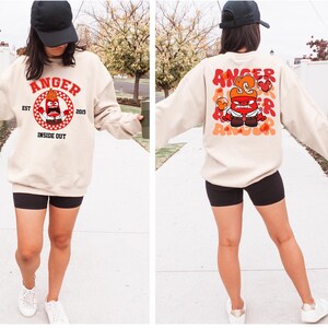 Anger Hoodie Inside Out Shirt, Inside Out Family Matching, Anger Character Sweatshirt, Halloween Disney Hoodie