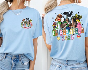 Personalized Epic Universe 2026 Shirt, Family Universe Park Trip Tee, Epic Universe Orlando Park Shirt, Epic Universe 2026 Family Trip Tee