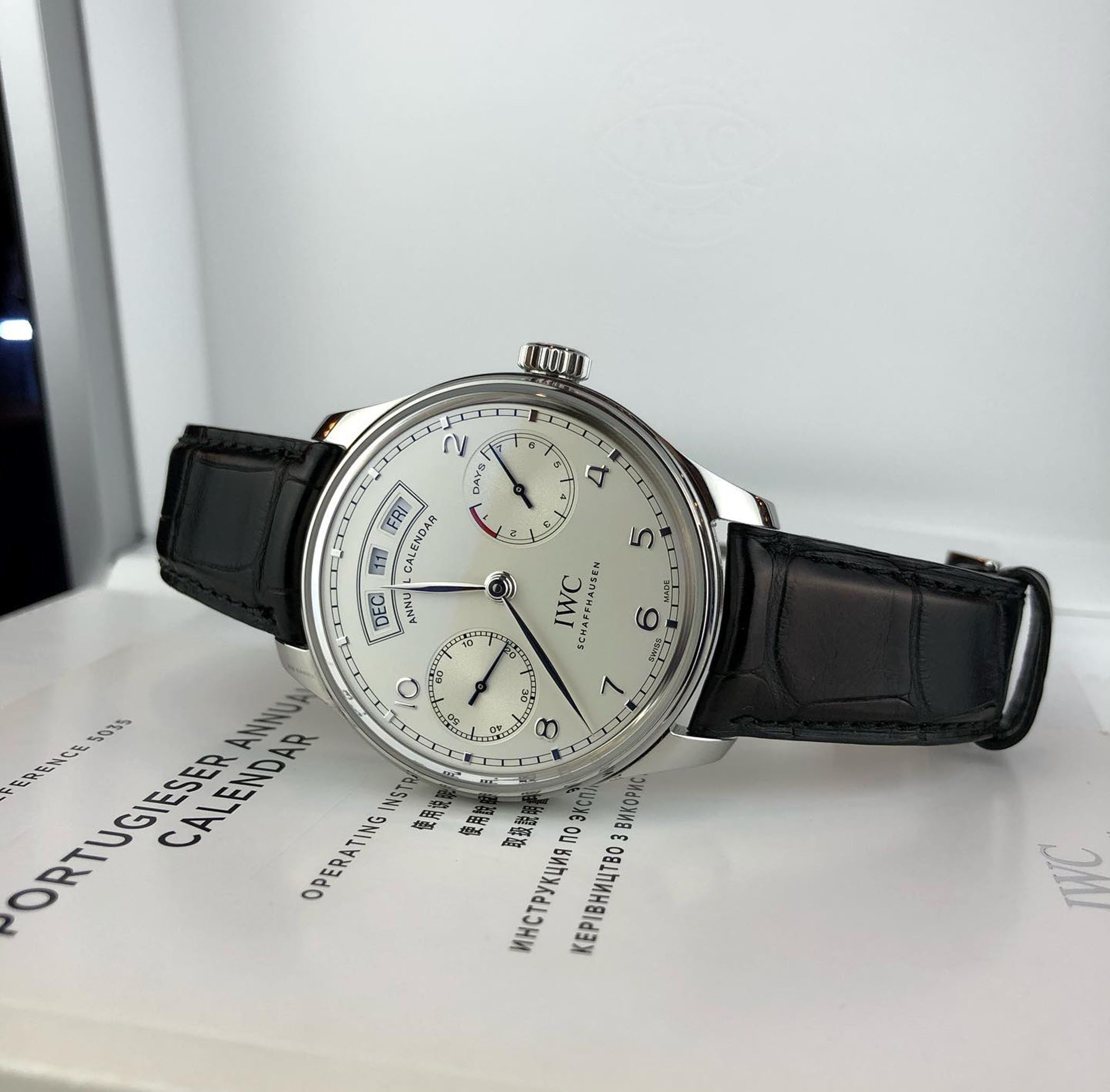 IWC Portugieser Annual Calendar Automatic Men s Watch Item No