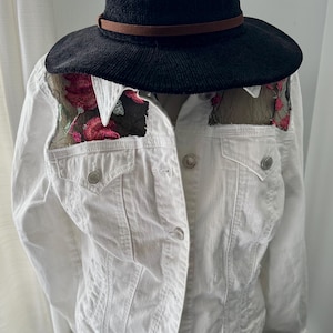 Upcycled Boho Women’s Denim Jacket
