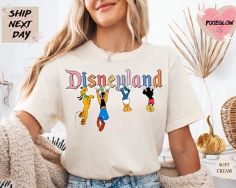 Camiseta de Disneyland, Camiseta de Disneyland Est. 1955, Camiseta de Mickey y sus amigos, Camiseta de vacaciones de Disney, Camiseta de Walt Disney World, Camiseta de Mickey y compañía