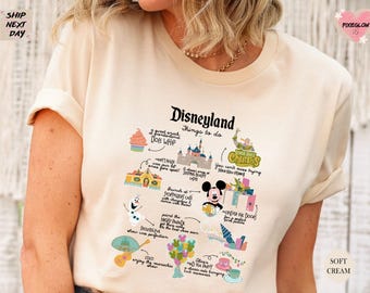 Camiseta de vacaciones con actividades para hacer en Disneyland, regalo para el viaje a Disneyland 2026, camiseta vintage de Disneyland, camiseta de Mickey y sus amigos, viaje familiar a Disney.