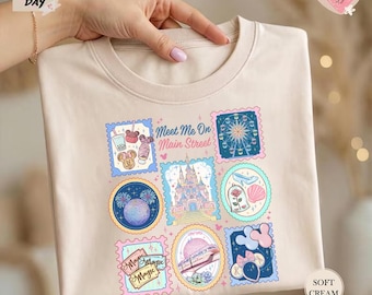 Meet Me On Main Street T-Shirt, Magic Kingdom T-shirt, Main Street Theme Park Tee, Disney Family Trip Matching 2026 Shirt, Cute Disney Tee