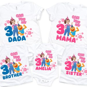 Ms. Rachel Birthday Shirt, First Birthday Shirt, Family Shirts, Personalized Birthday Shirt, 1st Birthday Tee, Custom Birthday Shirts,