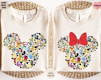 Camiseta de Mickey y sus amigos, camiseta del viaje al castillo de Disney 2026, camiseta de Magic Kingdom, camiseta con la cabeza de Mickey en acuarela, camiseta de Mickey y Minnie