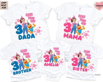 Ms. Rachel Birthday Shirt, First Birthday Shirt, Family Shirts, Personalized Birthday Shirt, 1st Birthday Tee, Custom Birthday Shirts,