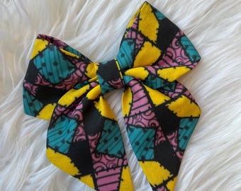 Patchwork lappenpop matrozenhaarstrik, Halloween haarclip, snoepaccessoire, cosplay