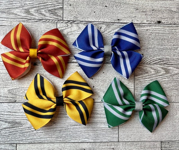 Wizard House Colors Hair Bow, Cosplay Accessory, babies