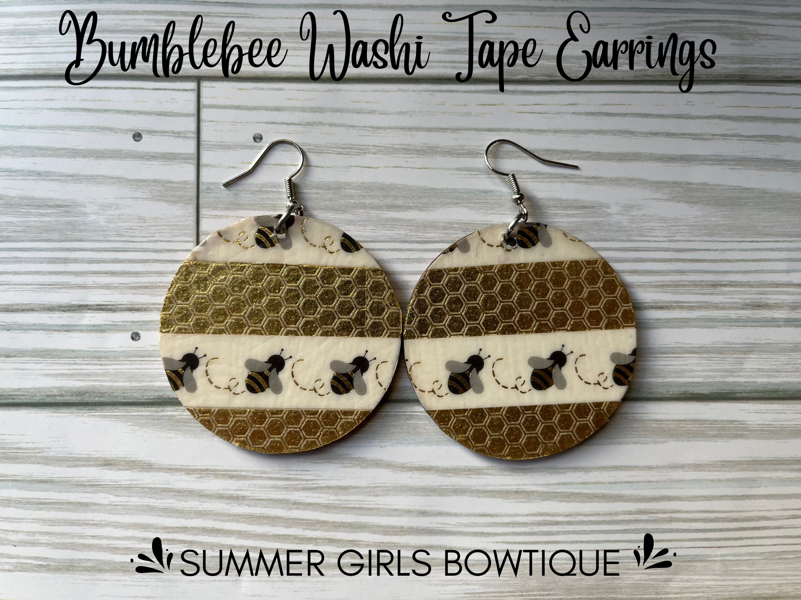 Washi Tape Earrings Etsy Singapore