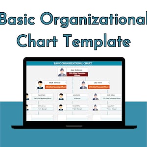 Editable Organizational Chart Template: Google Sheets, Team Structure