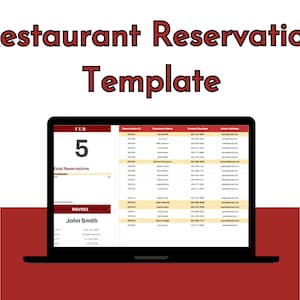 Restaurant Reservation Template: Google Sheets Booking Tracker